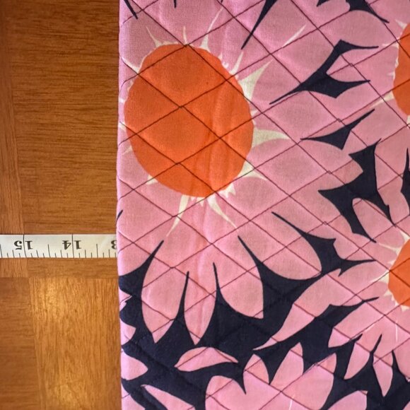 Vera Bradley Quilted Floral Tote Bag With Pink & Orange Sunflower Print - Picture 7 of 7